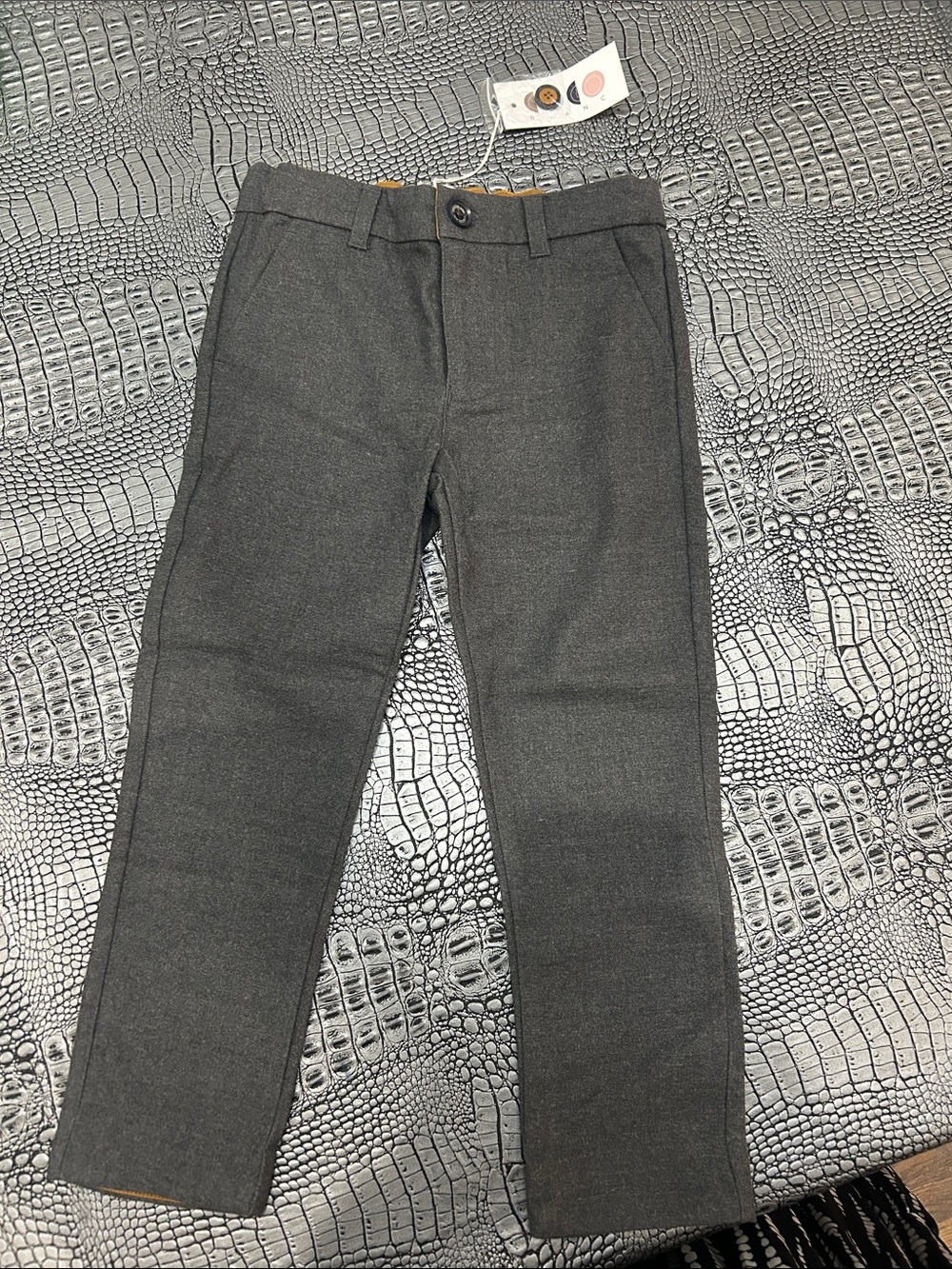 Kids' Formal Dress Pants in Dark Gray - Classic Tailored Fit BRAND NEW